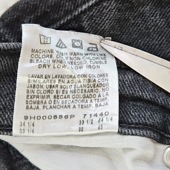 Lee Jeans Women's 12 Long W32 L32 Black Mid-Rise Relaxed Straight Leg EUC - Picture 14 of 15